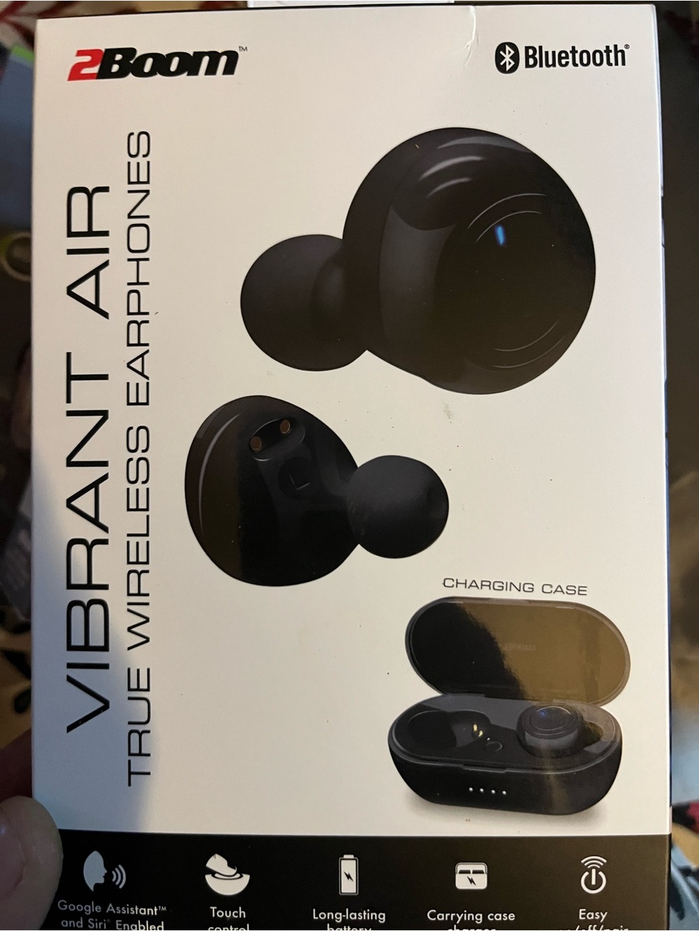 2Boom Vibrant Air True Wireless Earphones - Black